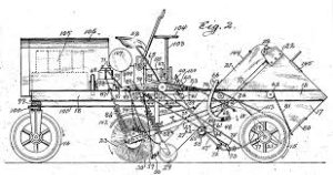 A short history of power sweeping: A sketch of an early street sweeper design.