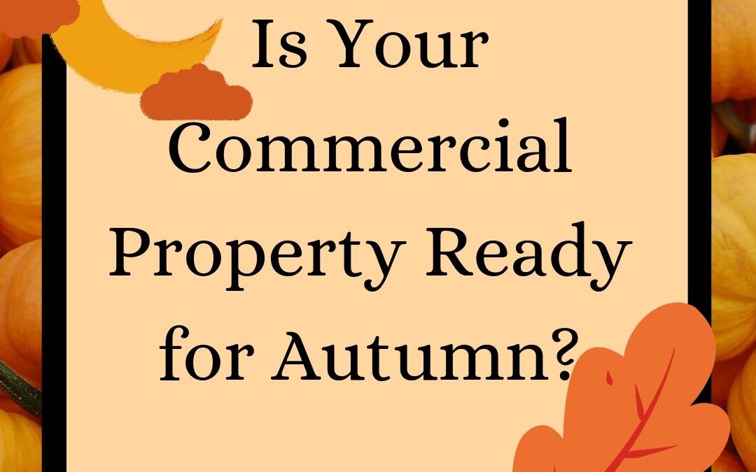 Text over an image of pumpkins that reads, "Is Your Commercial Property Ready for Autumn?"